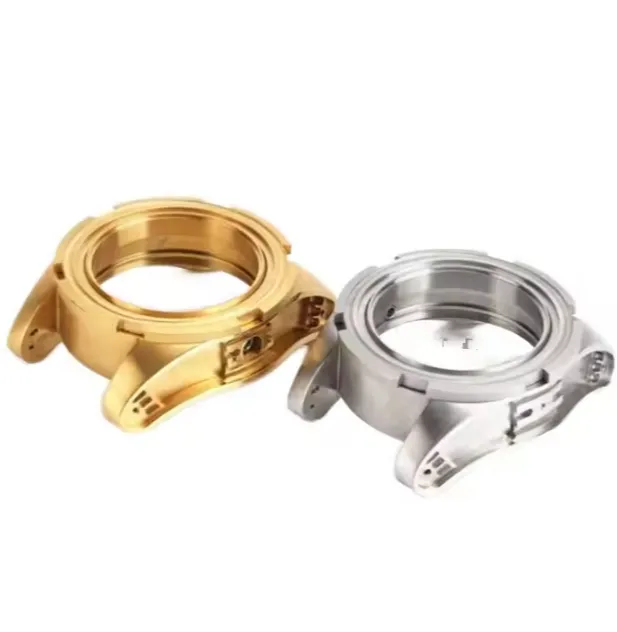 Chine Fabricant de boîtier de montre en or rose en acier inoxydable de fraisage d'usinage CNC de précision personnalisé